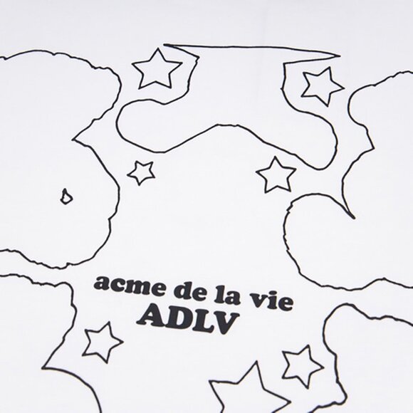 Acme De La Vie Short-Sleeved T-Shirt With Bear Lines Print - Picture 6 of 9